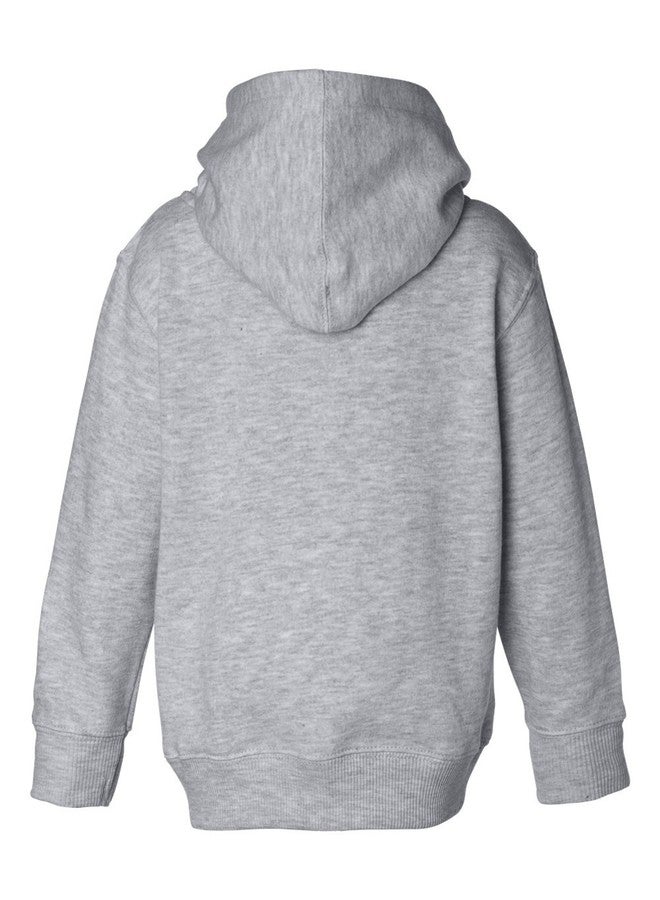 Rabbit Skins سويت شيرت بقلنسوة من فليس بجيوب للأطفال، كيلي، 2T - Image 4