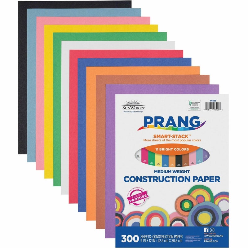 Prang/SunWorks Construction Paper Smart-Stack 9x12" - Image 1