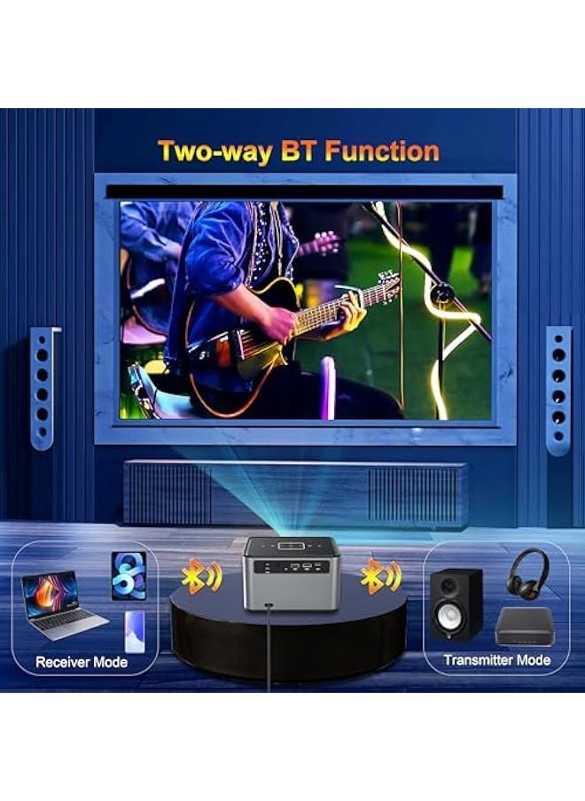 Projector X3 Pro WiFi Bluetooth Hasatek 1600 ANSI Lumens Projector 4k Supported Video Projector Android TV,Auto Focus,Electronic Keystone Correction，Full HD 1080P Home Theater Movie Projector