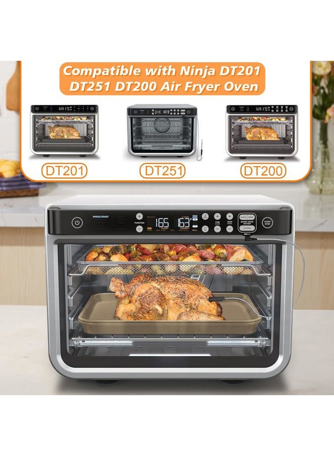 brikinte Air Fryer Basket for Ninja Air Fryer Oven, Replacement Air Fryer Tray Air Fryer Pans Air Fryer Accessories for Ninja DT251 Foodi 10-in-1 Smart XL Air Fry Oven Ninja Foodi Accessories - Image 5