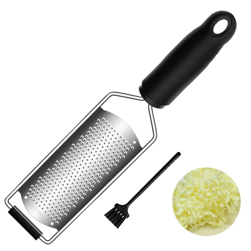 BIDFUL Cheese Zester Grater Handheld with HandleLemon Citrus Zester Tool Graters for Kitchen Stainless Steel Salad Spinner Cake Decorating SuppliesPerfect Kitchen Gadgets Zucchini Nutmeg Ginger Peeler