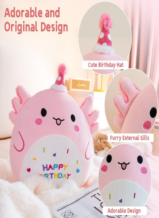 Gudisi Axolotl Plush Adorable Axolotl Stuffed Animals Soft Birthday Gift Axolotl Plushies Pillow for Kids Boys Girls Pink 8 inch - Image 4