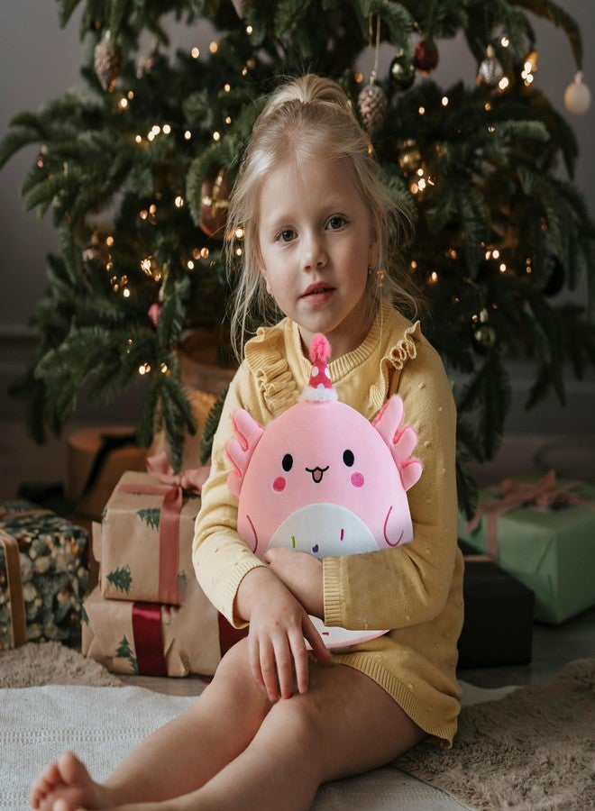 Gudisi Axolotl Plush Adorable Axolotl Stuffed Animals Soft Birthday Gift Axolotl Plushies Pillow for Kids Boys Girls Pink 8 inch - Image 3