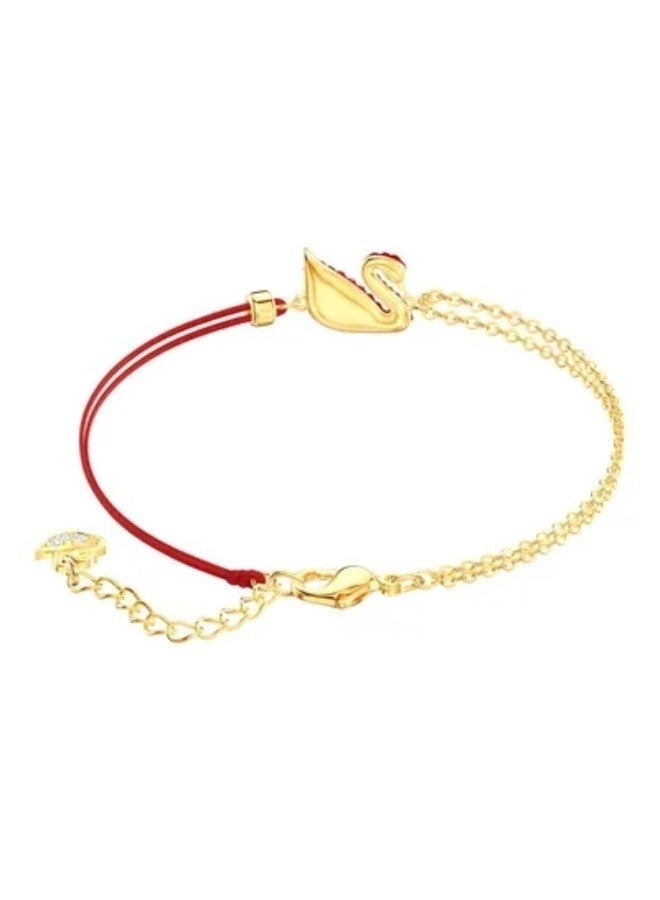 سوار البجعة الأيقوني المطلية بالذهب - Image 2