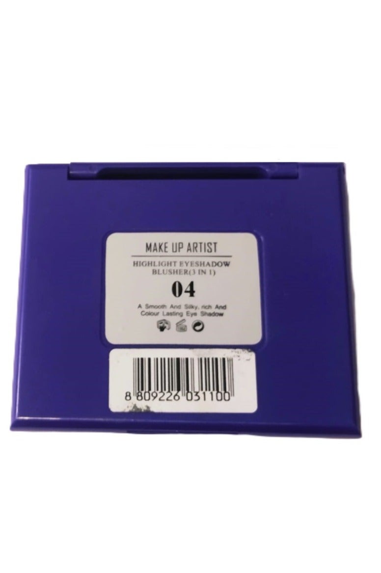 مايك آب أرتيست  3 في 1 إضاءة ,ظلال العيون و أحمر الخدود  رقم اللون 04 - Image 3