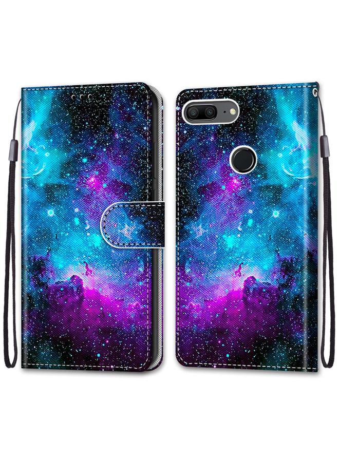 S-TOP Case For Huawei Honor 9 Lite Coloured Drawing Cross Texture Horizontal Flip PU Leather Case with Holder & Card Slots & Wallet & Lanyard - Image 2