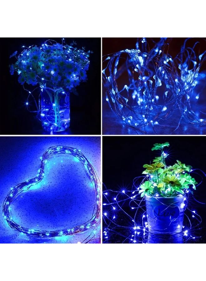 Purple USB Copper Wire Fairy Lights 196.85in 50 Lights 8 Modes For Indoor Party - Image 5