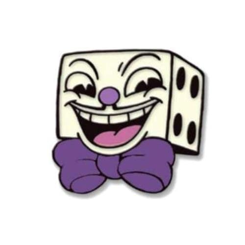 JUST FUNKY Dice man soft enamel pin - Image 1