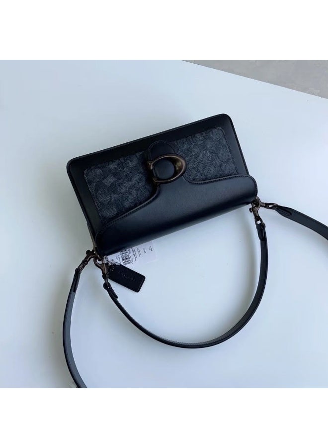 coachoutlet TABBY SHOULDER BAG & CROSSBODY BAG 26 IN SIGNATURE CANVAS-black GREY - Image 1
