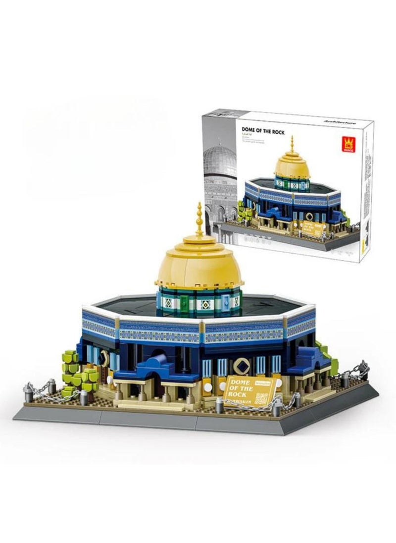 wange Dome of The Rock Building Blocks Set- 983 Pcs Masjid Al Aqsa Construction Toys-Best Islamic Learning And Education Gift For Kids  - Image 1