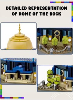 wange Dome of The Rock Building Blocks Set- 983 Pcs Masjid Al Aqsa Construction Toys-Best Islamic Learning And Education Gift For Kids  - Image 4