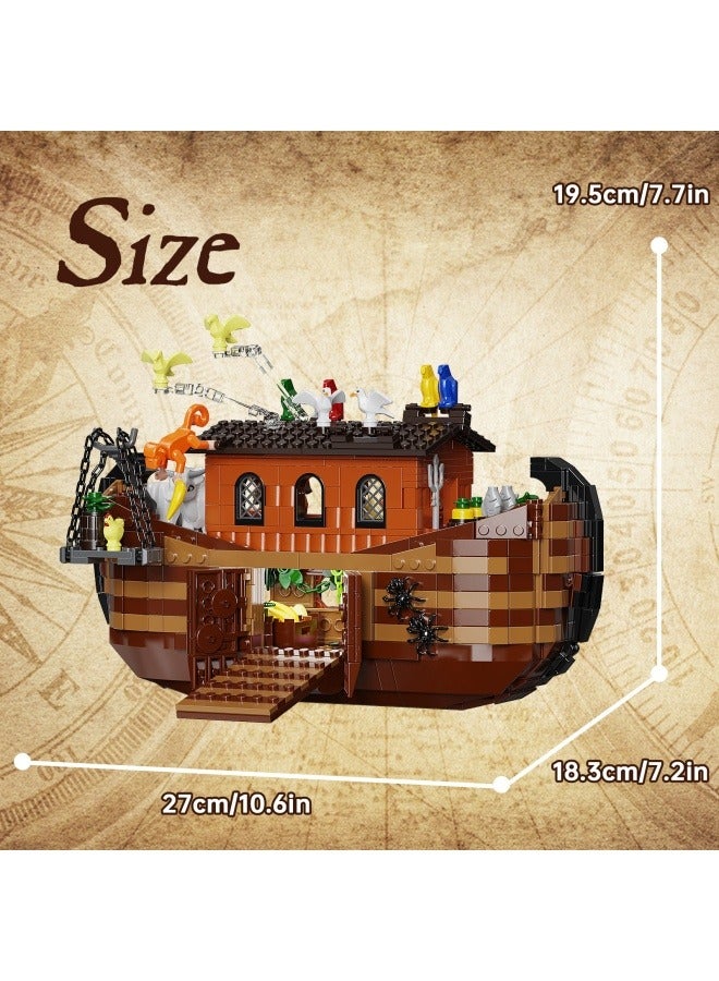 general Classic Construction Boat Series Noah's Ark Noah's Ark Assembling Toy Building Block Set Decoration - Image 2