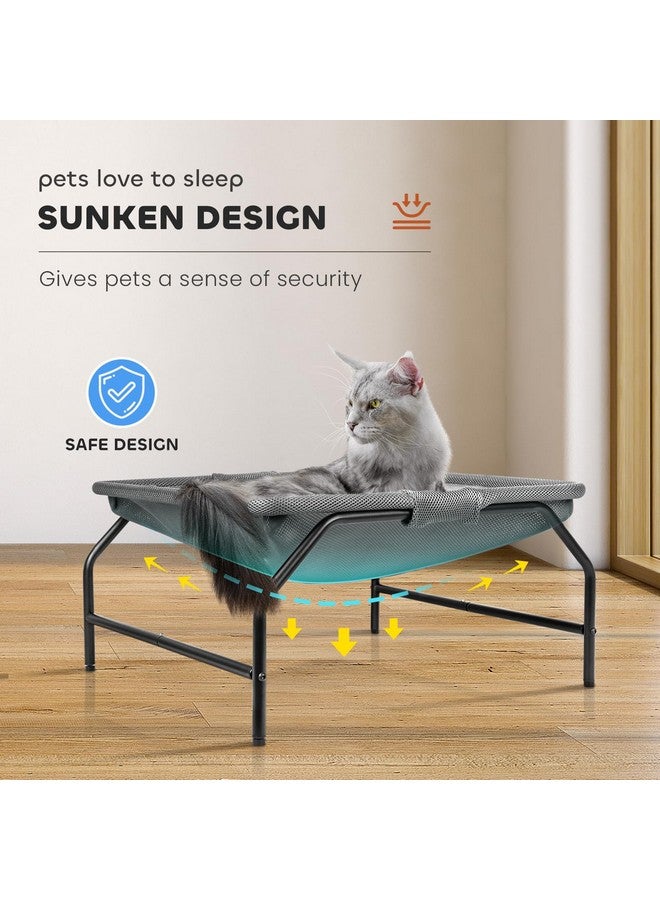 JUNSPOW Cat Bed [Large Cats] Cat Hammock Dog Bed Pet Square Hammock Bed FreeStanding Cat Sleeping Bed Cat Supplies Whole Wash Detachable Easy Assembly Outdoor Indoor - Image 3
