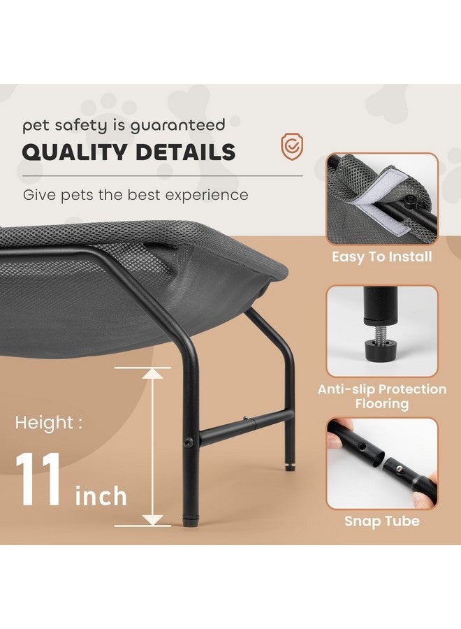 JUNSPOW Cat Bed [Large Cats] Cat Hammock Dog Bed Pet Square Hammock Bed FreeStanding Cat Sleeping Bed Cat Supplies Whole Wash Detachable Easy Assembly Outdoor Indoor - Image 5
