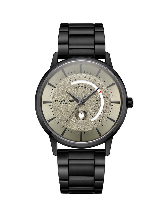 Kenneth Cole New York Analog Gents 42mm Watch with Black Stainless Steel Bracelet  - Image 1