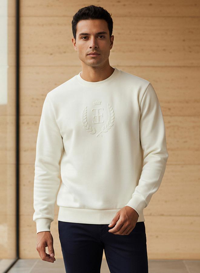 Emperor Men Relaxed Fit Cotton Blend Sweatshirt - Image 1