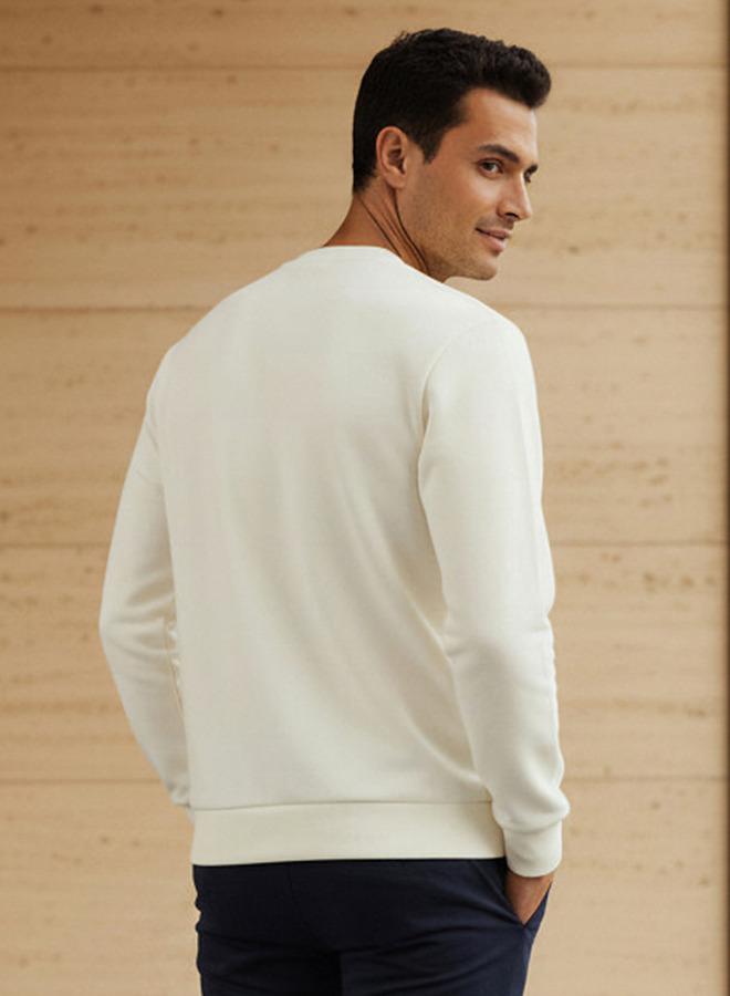 Emperor Men Relaxed Fit Cotton Blend Sweatshirt - Image 3