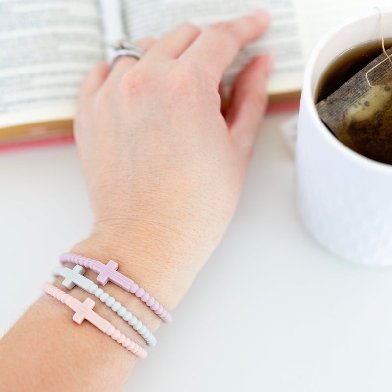 Ryan & Rose Jesus Bracelets - Cross Silicone Bracelet (Dreamy, Medium) - Image 5