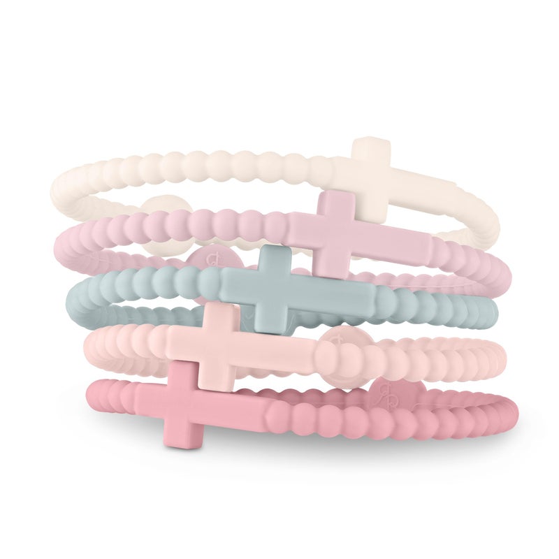 Ryan & Rose Jesus Bracelets - Cross Silicone Bracelet (Dreamy, Medium) - Image 1