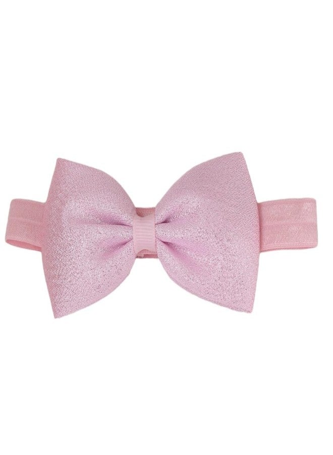 Yellow Bee Flower Print Socks and Bow Headband set for Girls Pack of 2- White and Pink, 0-3M - Image 5