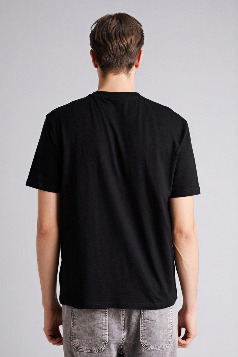DeFacto Black Man 100% Cotton Printed T-Shirt Casual - Image 5