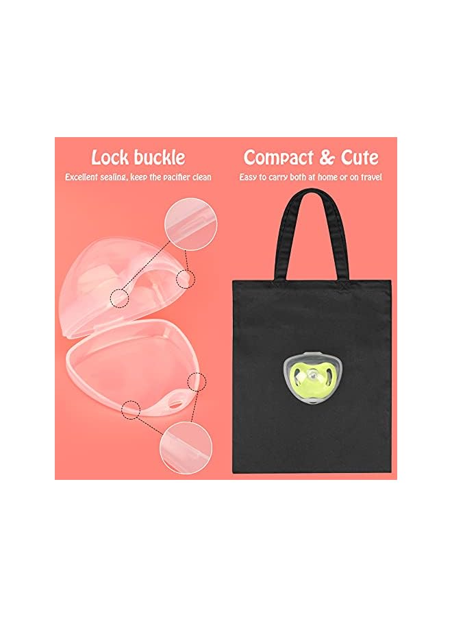 jaexest Pacifier Case,Pacifier Holder, Pacifier Box for Travel, BPA Free, 2 Pack - Image 5