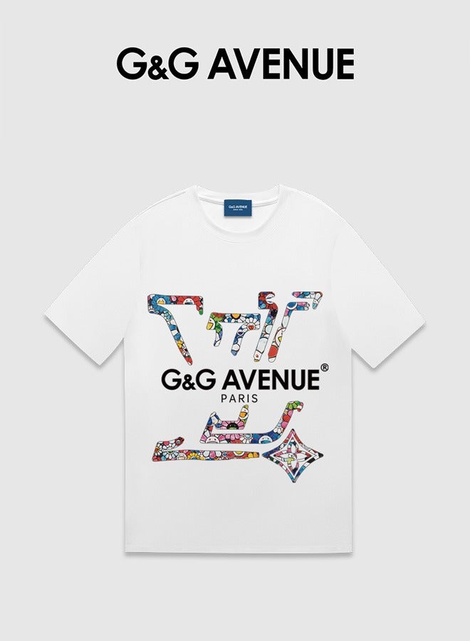 G&G AVENUE Heavy cotton fabric Oversized Baseball Raglan Shirt - Men's Classic 1/2 Sleeve Casual Cotton T-shirt Top Sports Active Sports Jersey T-shirt - Image 1