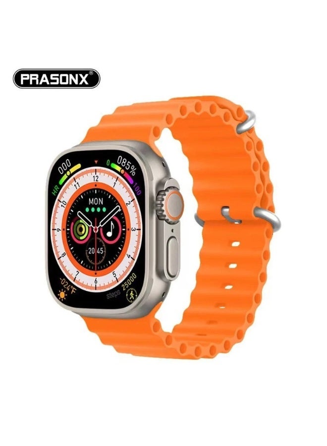 Prasonx 49mm Premium Smartwatch | 2.0" Display, Wireless Charging & Health Tracking - Image 1