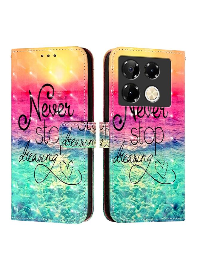 Zaboon Case For Infinix Note 40 Pro 5G 3D Painting Horizontal Flip Leather Phone Case - Image 2