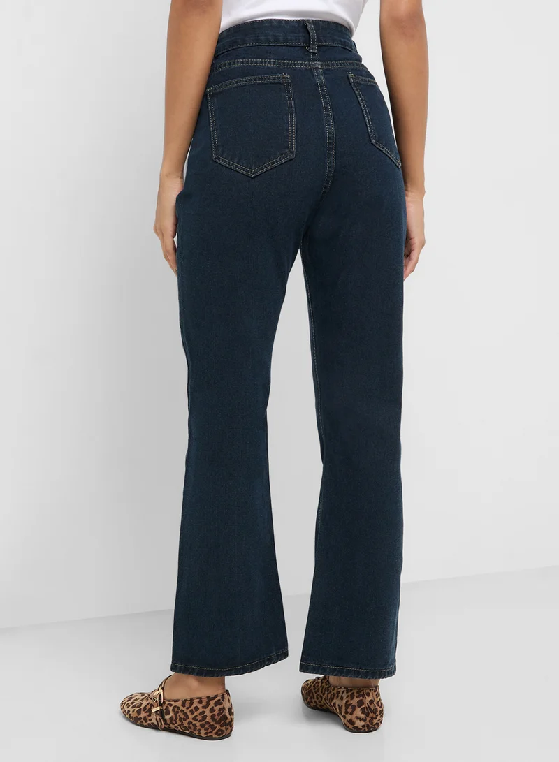 Ginger High Waist Wide Leg Jeans