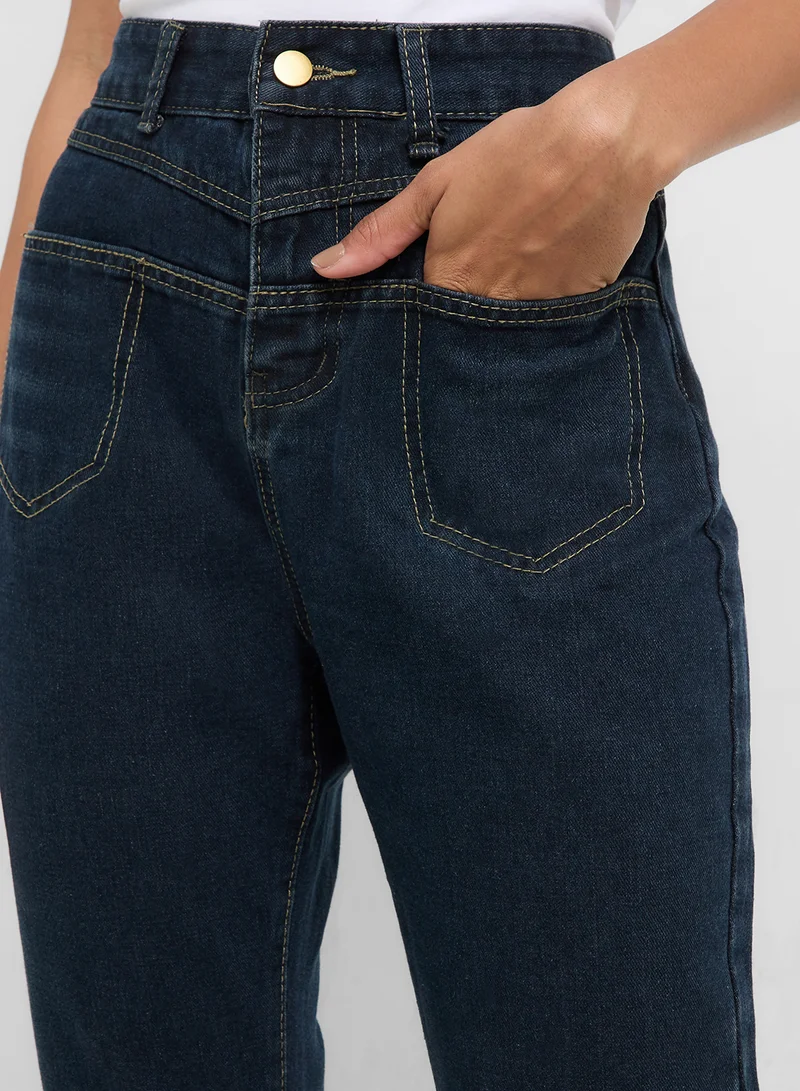 Ginger High Waist Wide Leg Jeans
