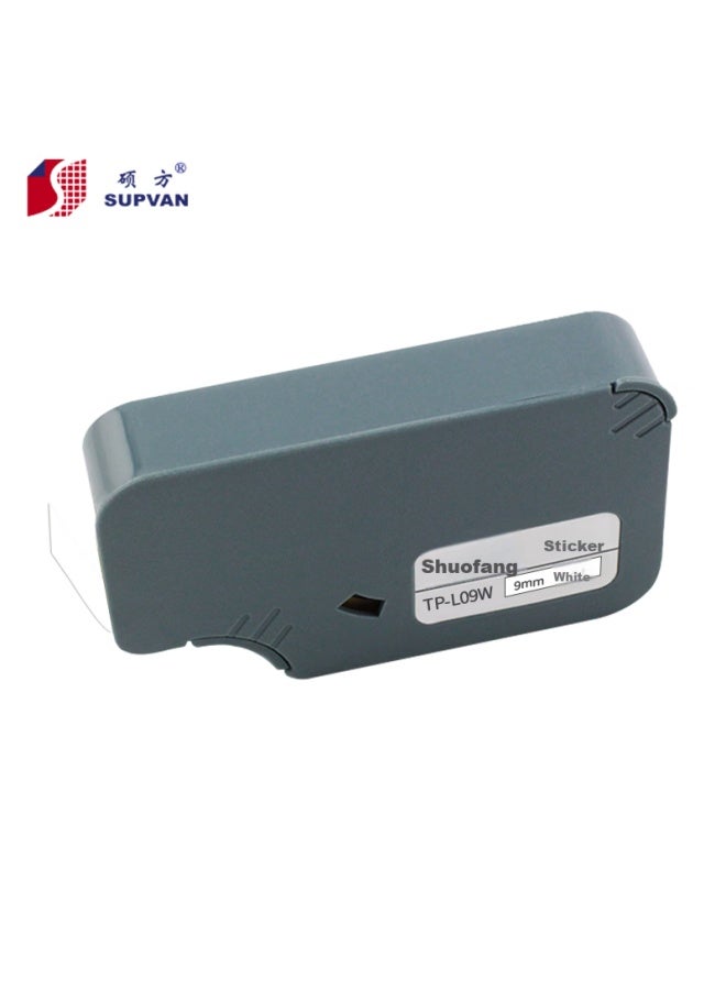 Shuofang Line Numbering Machine Sticker, 9mm White Adhesive Tape, Tp60i Tp66i Numbering Machine, Coding Machine, Typewriter Ribbon, Sticker Tp-l09w - Image 3