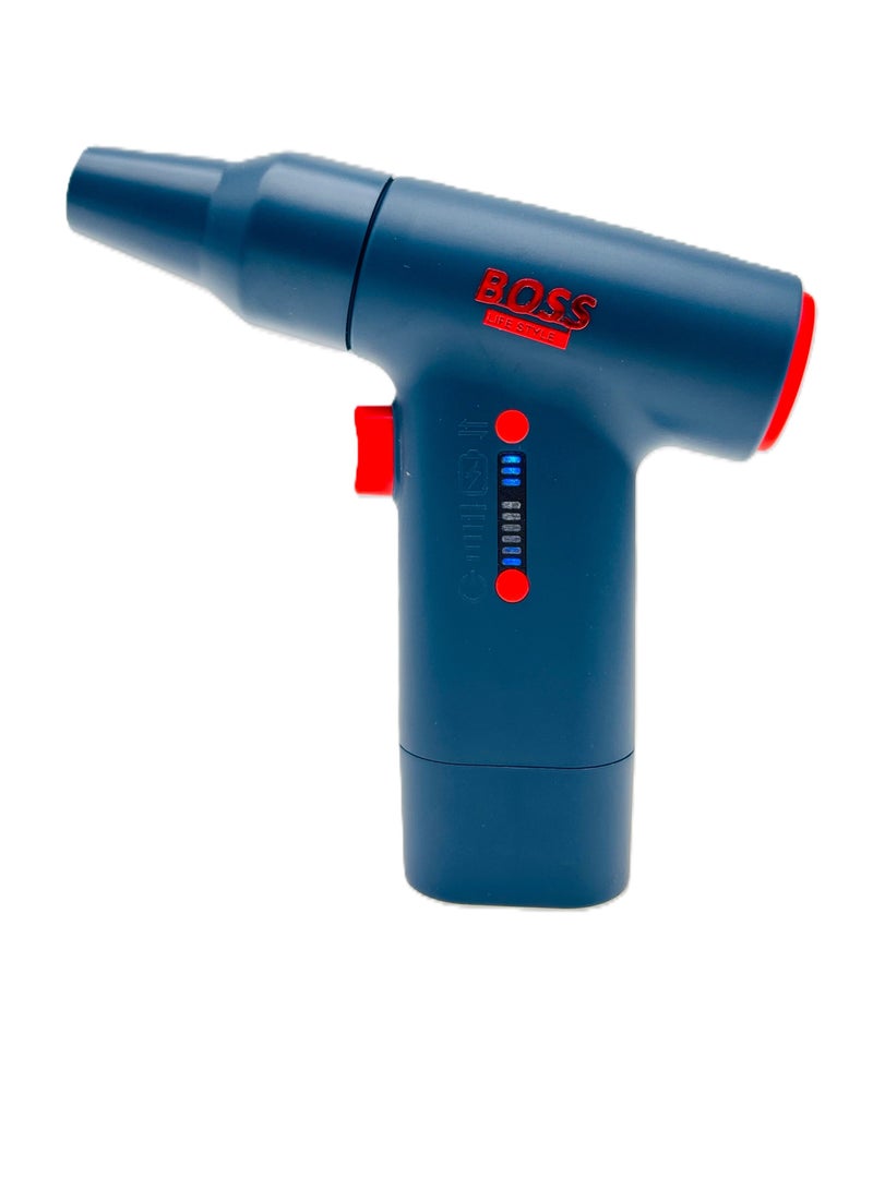 بوس_لايف_ستايل مكنسة كهربائية ومنفاخ هواء محمول للسيارة بـ 6 سرعات، مروحة توربو، منظف متعدد الوظائف قابل لإعادة الشحن، منفاخ غبار عالي الطاقة لتنظيف الكمبيوتر المحمول والكمبيوتر الشخصي - Image 2