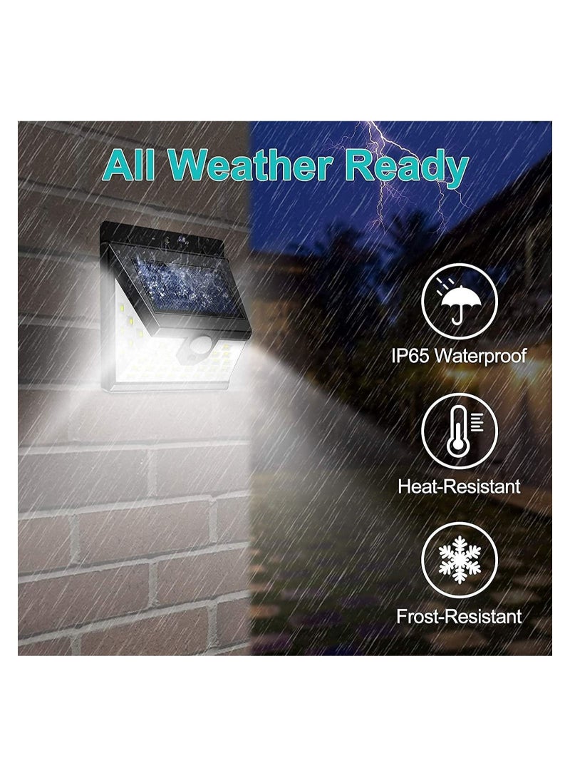 مييلان مستشعر حركة الطاقة الشمسية مصباح أمنية أمان مدعوم بالطاقة الشمسية أضواء لاسلكية مقاومة للماء لجدار الساحة الساحة مرآب شرفة حديقة سياج الفناء - Image 4