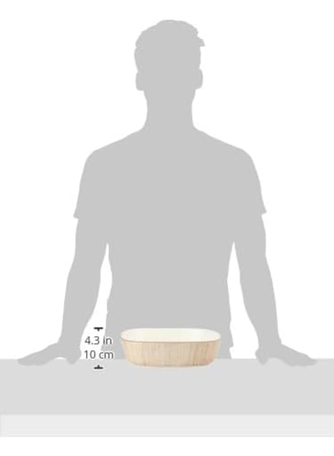 Zinnia Rosa By Zinnia Porcelain Art Folio Square Shape Tajin, Beige - Image 4