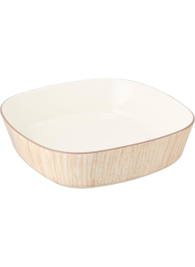 Zinnia Rosa By Zinnia Porcelain Art Folio Square Shape Tajin, Beige - Image 2