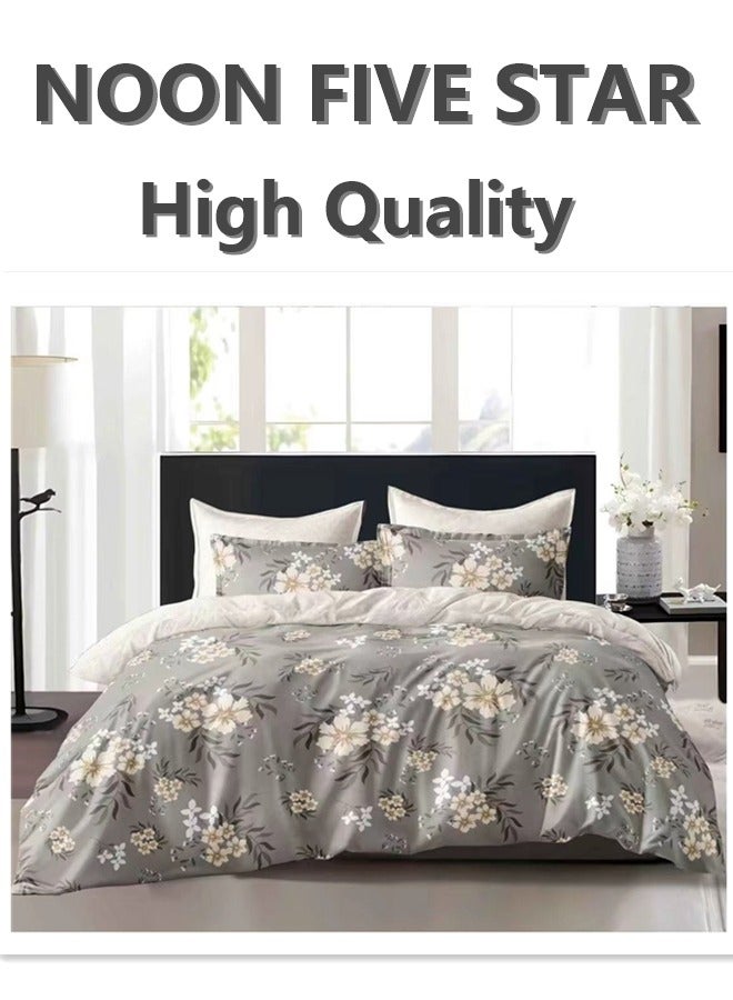 Gift Ready Packaging King Size 220x240cm 6PCS Duvet Cover 4Pillow Cover 1 Elegant Fitted Sheet