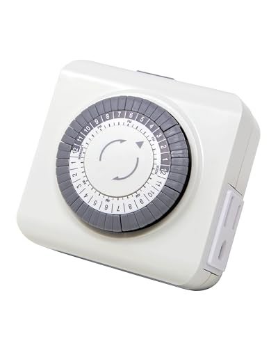 Lightkiwi Q6914 Mechanical Timer for Low Voltage Landscape Lighting Transformer