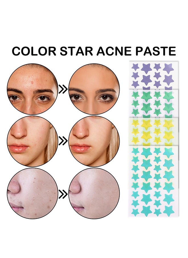 EELHOE Pimple Patches for Face, Hydrocolloid Acne Patches, Cute Star Zit Covers, Colorful Hydrocolloid Patches Zit Patches with Tea Tree Oil, Salicylic Acid & Calendula Oil for Spots, Blackheads  - Image 5