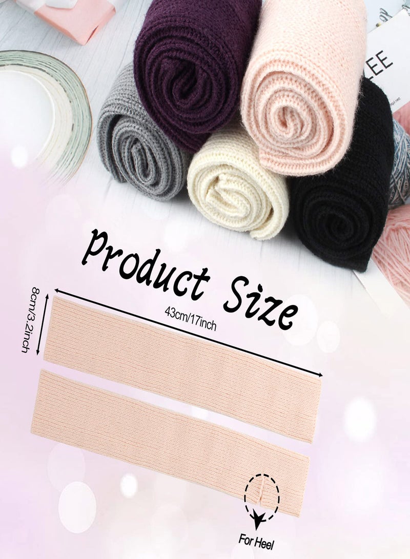 Winter Ribbed Knit Leg Warmers for Women, 2 Pairs Toeless Ballet Leg Warmers for Dance and Yoga, Sports Protective Leg Sleeves and Foot Warmers  - Image 4