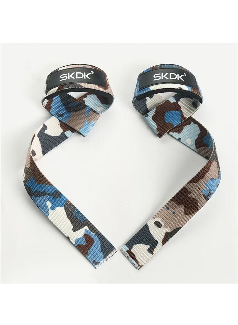 إس كي دي كي أحزمة رفع الأثقال المصنوعة من السيليكون غير القابلة للانزلاق، أحزمة الصالة الرياضية، أحزمة رفع الأثقال، أساور اللياقة البدنية للنساء والرجال، رفع الأثقال، كمال الأجسام، تدريب القوة (لون مموه) - Image 3