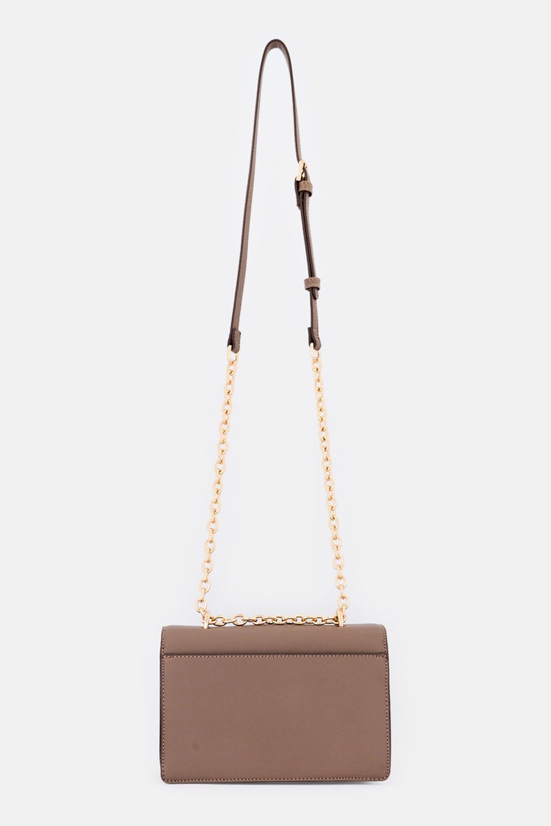 ANNE KLEIN Women Brand Logo Cross Body Bag, Taupe - Image 2