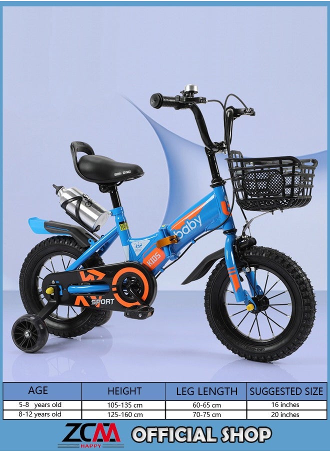 ZCM-HAPPY - Folding Children's Bicycles With Soft Seats And Carbon Steel Frame 16 inches - Image 1