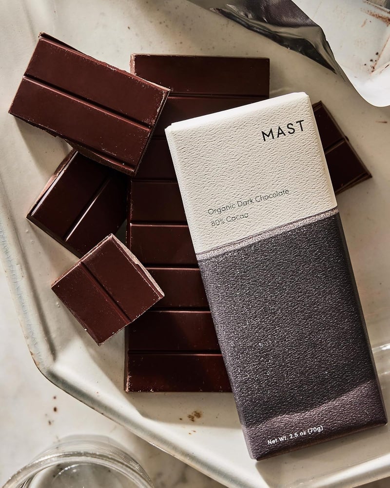 Mast Organic Dark Chocolate Bars - 80% Cacao - 6 Pack of 2.5oz Bars - Image 2