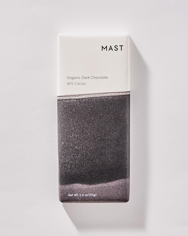 Mast Organic Dark Chocolate Bars - 80% Cacao - 6 Pack of 2.5oz Bars - Image 1
