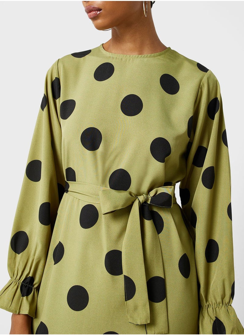 Khizana - Dot Printed Dress - Image 1