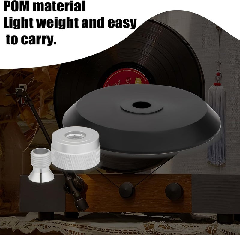 Preffair Audiophile Record Weight Stabilizer POM Turntable Weight Clamp for HiFi LP Record Player Vinyl Disc Accessories (Black) - Image 3