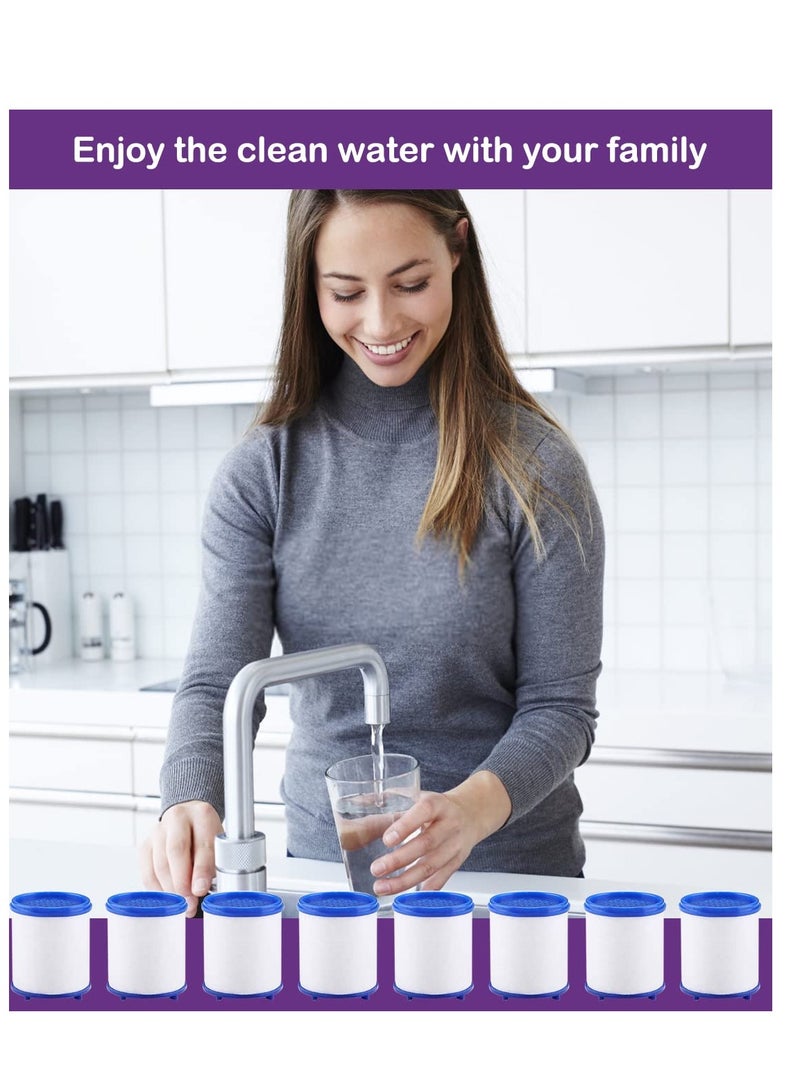 SYOSI Water Faucet Filter Cartridge Replacements,Sink Water Filter for Faucet Kitchen Bathroom Sink Filter Removes Chlorine Fluoride Heavy Metals(10 Pcs) - Image 4