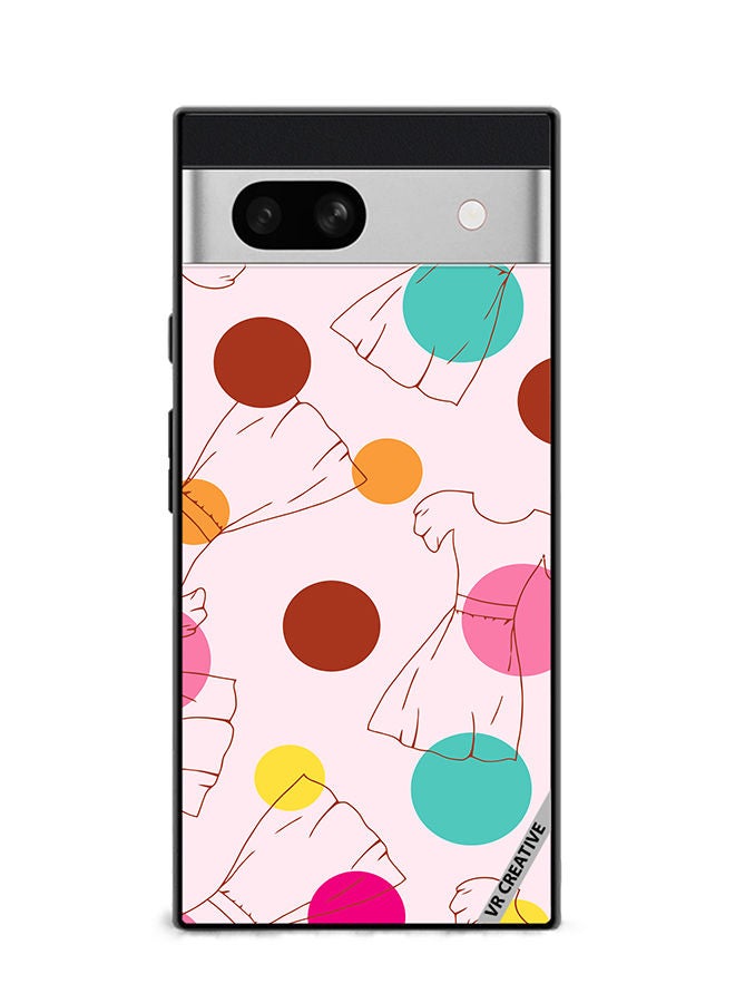 VR CREATIVE Protective Case Cover For Google Pixel 7a Texture Design Multicolour - Image 1
