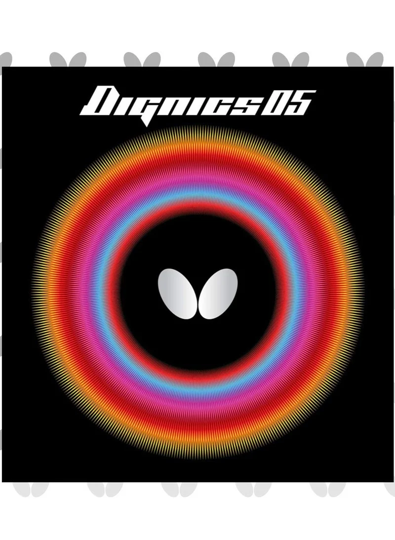 BUTTERFLY Butterfly Dignics 05 Table Tennis Rubber Inverted Professional Butterfly Table Tennis Rubber Red (2.1mm) 4906901199811